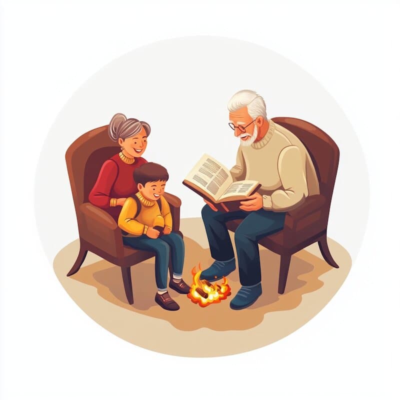 Isometric illustration of a memory book